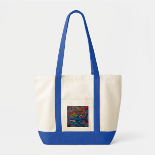 Jaw-some Shark Graffiti Tote Bag