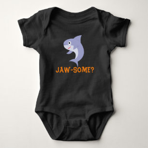 "Jaw-some" Shark , Shark Lovers Gift For Baby Bodysuit