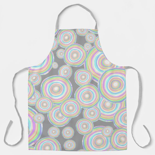 Jawbreaker Slice Candy Seamless Pattern Apron (Front)