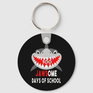 Jawesome 100 Days School Cute Fun Gift Outfit Key Ring