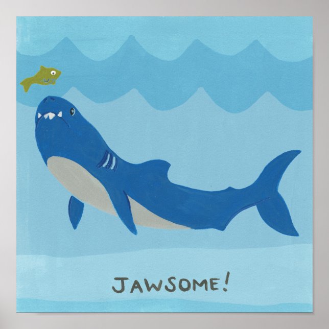 Jawesome Shark Poster (Front)