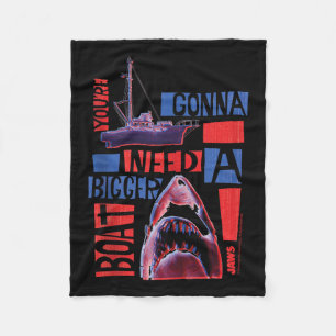 Jaws 2025 Need A Bigger Boat Tank Top Fleece Blanket