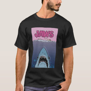 Jaws 50th Anniversary Poster Halftone Front & Back T-Shirt