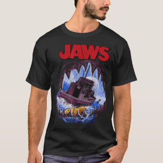 Jaws Mouth View Of Orca Poster Style  T-Shirt