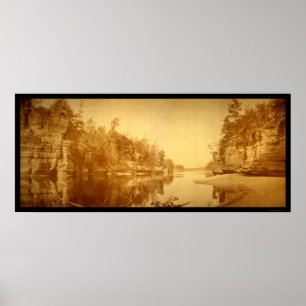 Jaws of the Wisconsin Dells Photo 1894 Poster
