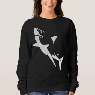 Jaws Shark Attack Graphic And  Summer Beach Sweatshirt