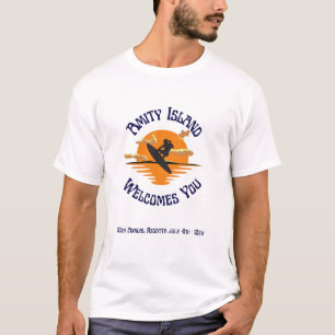 Jaws the movie Amity Island Welcomes you T-Shirt