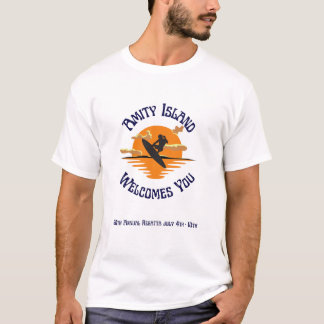 Jaws the movie Amity Island Welcomes you T-Shirt