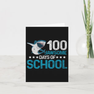 Jawsome Days School 100th Day Kids Boys Vintage No Card