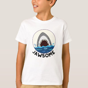 Jawsome Funny Shark Teeth Pun  T-Shirt