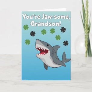 Jawsome Grandson Awesome Card