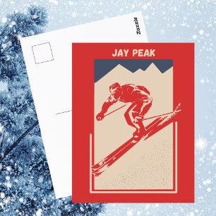 Jay Peak in Vermont - Vintage Ski Postcard