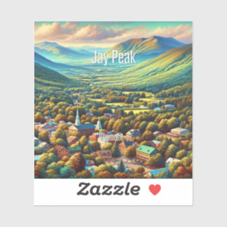 Jay Peak Vermont 3 Inch Vinyl Sticker