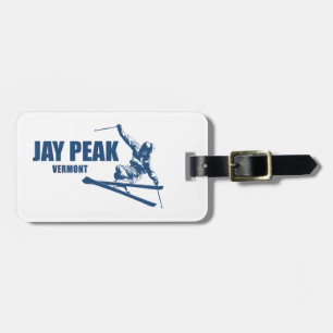 Jay Peak Vermont Skier Luggage Tag