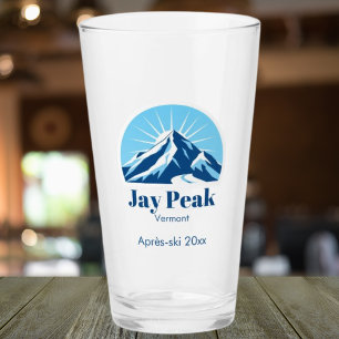 Jay Peak Vermont USA après-ski souvenir beer Glass