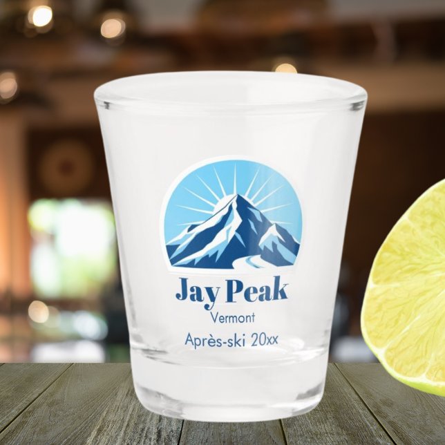 Jay Peak Vermont USA après-ski souvenir Shot Glass (Creator Uploaded)