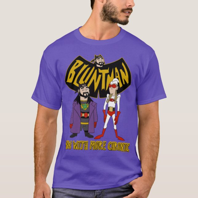 Jay Silent Bob Bluntman Now With More Chronic Post T-Shirt (Front)