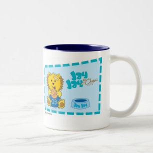 JayJay the Chow classic blue Two-Tone Coffee Mug
