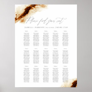 JAYLA   Boho Terracotta Burnt Orange Seating Chart