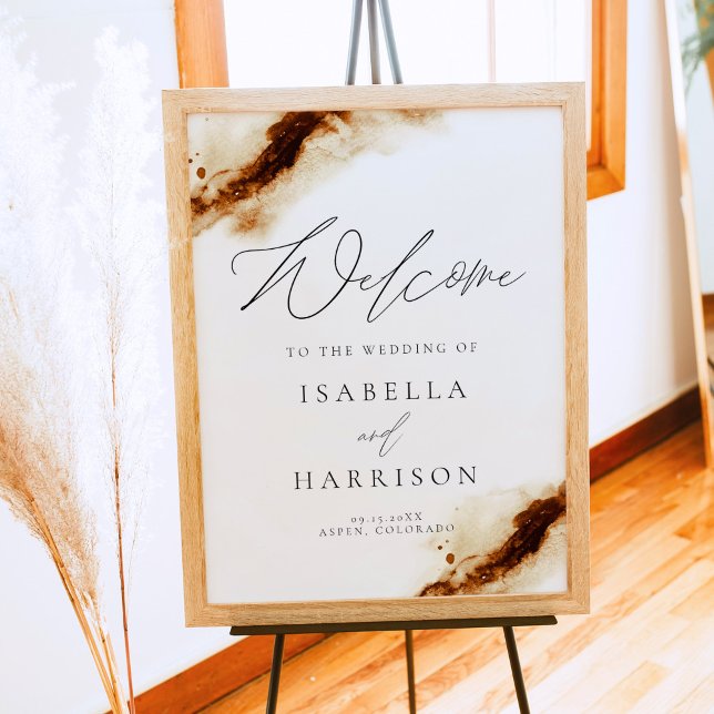 JAYLA | Boho Terracotta Rust Wedding Welcome Poster (Creator Uploaded)