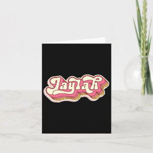 Jaylah Name Personalised First Name Surname Card
