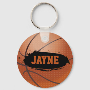 Jayne Grunge Basketball Key Chain / Key Ring