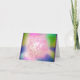 Jazak-Allah-Khair Islamic Thank You Card