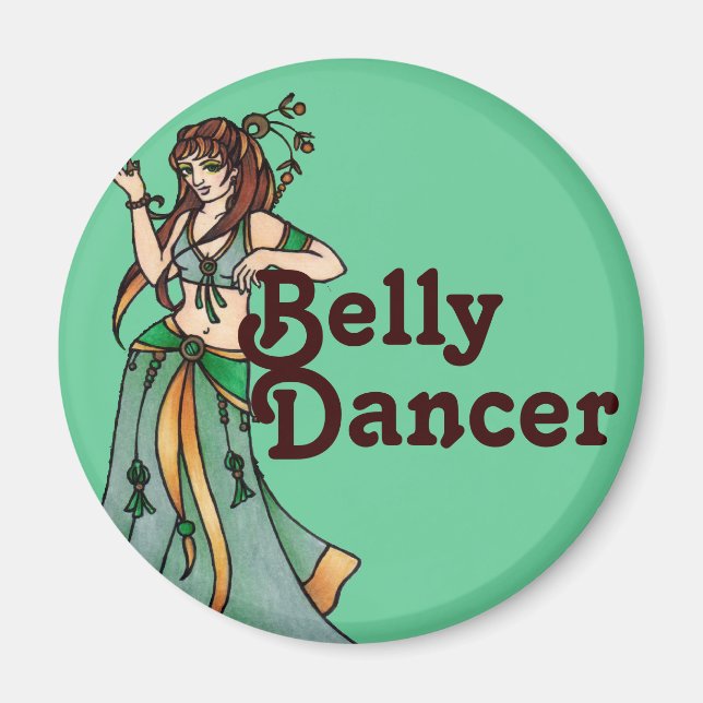 Jazayre Belly Dancer Magnet (Front)