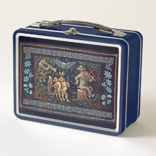 Jazep Drazdovic - Bear Musicians Postcard Metal Lunch Box