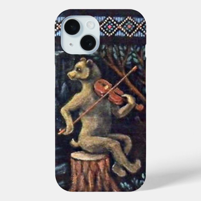 Jazep Drazdovic - Bear with Violin Case-Mate iPhone Case (Back)