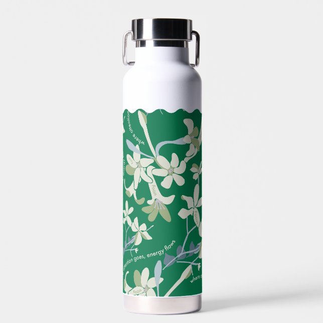 JAZMIN FOCUS GREEN WATER BOTTLE (Front)