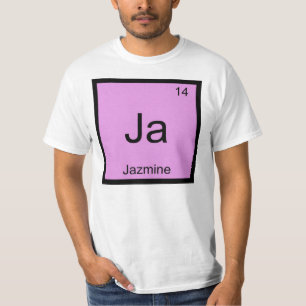 Jazmine Name Chemistry Element Periodic Table T-Shirt