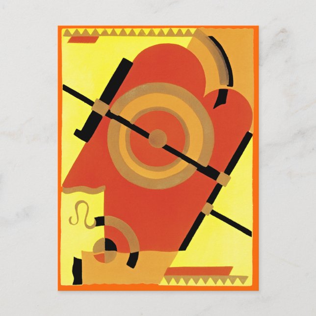 Jazz Age Art Deco Abstract Postcard (Front)