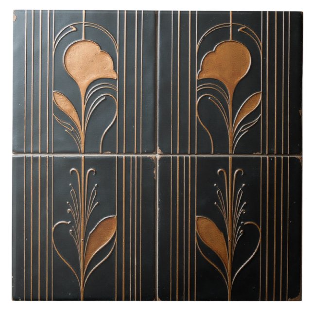 Jazz Age Botanicals Ceramic Tile (Front)