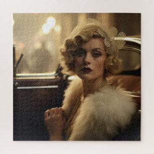 Jazz Age Elegance: 1920s Flapper Glamour Jigsaw Puzzle