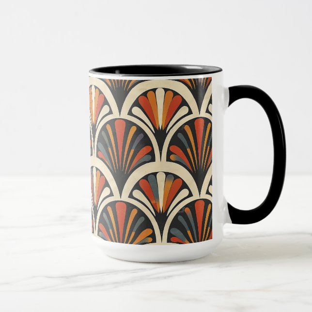 Jazz Age Glam Repeat Pattern Mug (Right)