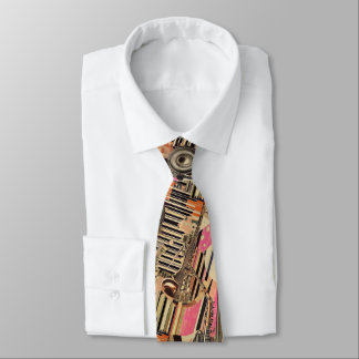 Jazz Age Musician 1920s Dadaist Style Tie