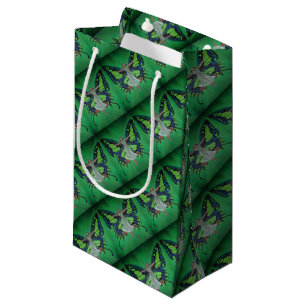 Jazz Age Showgirl Flapper Wearing Butterfly Wings Small Gift Bag