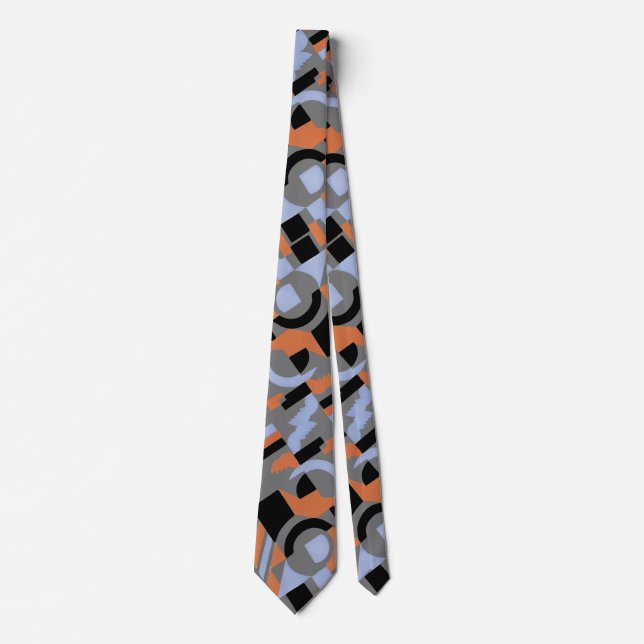 Jazz Art Deco Pattern Tie (Front)