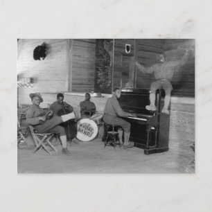 Jazz Band, 1918 Postcard