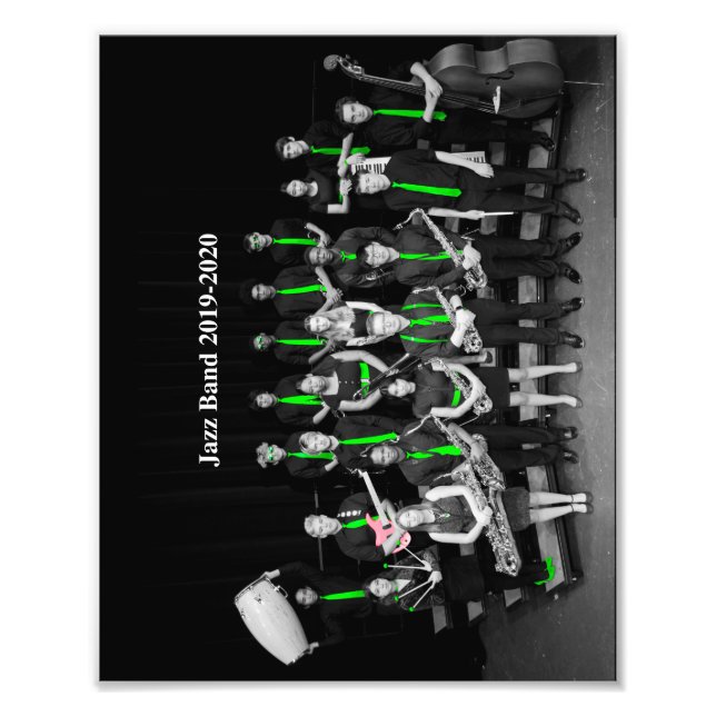 Jazz Band 2019-2020 B&W Photo Print (Front)