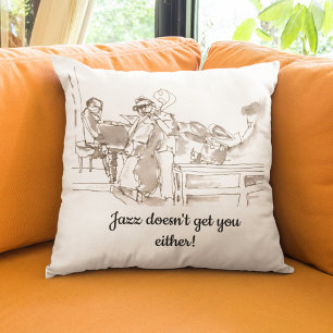 jazz band art jazz doesn't get you either cushion