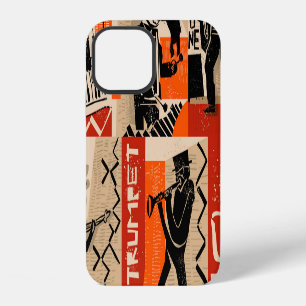 Jazz Band Cool Vintage Poster iPhone 12 Case