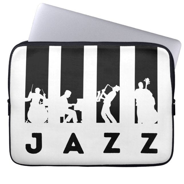 Jazz Band Laptop Sleeve (Front)