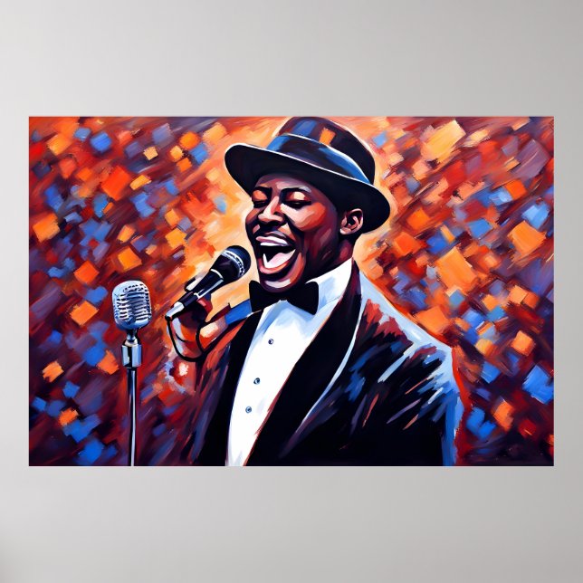 Jazz band musicians poster (Front)