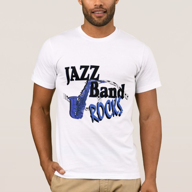 Jazz Band Rocks T-Shirt (Front)