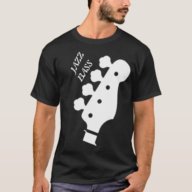 Jazz bass black t-shirt (Front)