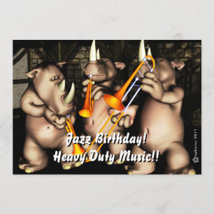 Jazz Birthday Invite