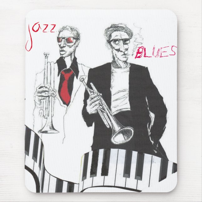 jazz blues mouse pad (Front)