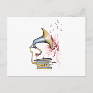 jazz cat music, tony fernandes postcard